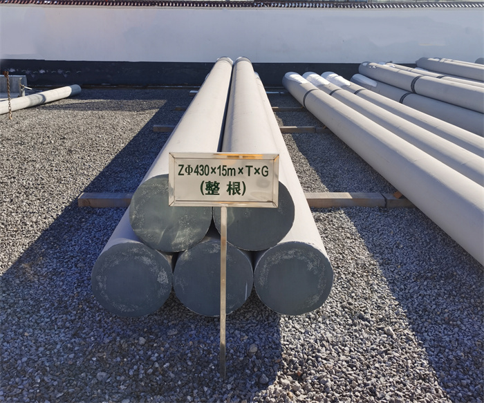 中山430×15米×T×G终端电线杆